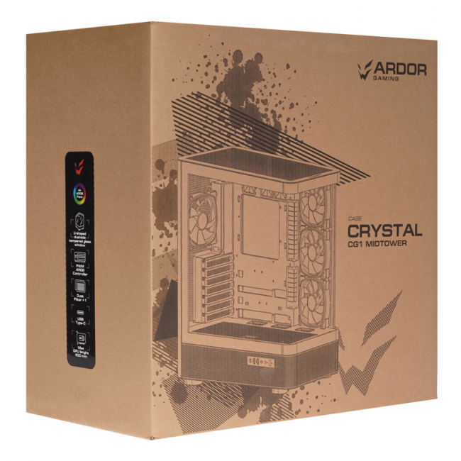 Ultra 7 270K Plus,  32GB DDR-5, SSD 1ТБ  PCIe 4.0 x4, Intel Z890, Intel Graphics, ARDOR GAMING Crystal CG1, 850 Вт, Без ОС